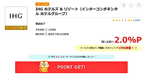 モッピー　IHG