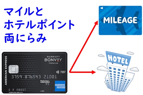 マイル　ポイント　両にらみ